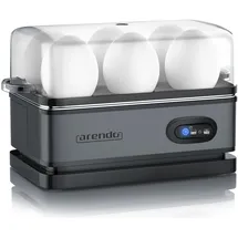Arendo Eierkocher 6 Eier + Messbecher Grau