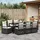 vidaXL Gartenmöbel-Set 9-tlg. Schwarz