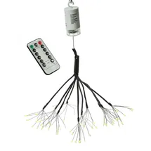 MARELIDA LED Feuerwerk Leuchtstern Firework schwarzer Hängestern Fernbedienung