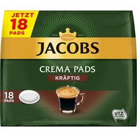 Jacobs Pads Crema Kräftig, 90 Senseo kompatible Kaffeepads UTZ-zertifiziert, 5er Pack, 5 x 18 Getränke