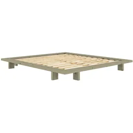 Karup Futonbett KARUP DESIGN "Bettgestell JAPAN BED Futonbett aus FSC-zertifiziertem Massivholz", sage grün, B:208cm H:20cm L:228cm, Betten, Futonbett, zeitlos, bequem & in mehreren Farben und Größen erhältlich