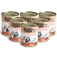 Dogs'n Tiger Dogs’n Tiger Adult Premium Hundefutter, Nassfutter, Getreidefrei, Gaumenfreude, 6x800 g