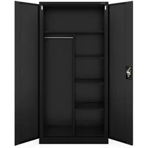Jan Nowak Mehrzweckschrank 185 x 90 x 45 cm Schwarz