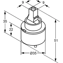 Kludi 7560500-00 Keramikkartusche