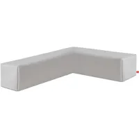 Konsimo® Garteneckmöbel-Abdeckung, Hellgrau, Textil, 306x231x62 cm, Hergestellt in Europa,