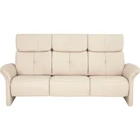 Himolla Komfortklass 3-Sitzer-Sofa Heimkino, Creme, Leder, Echtleder, Longlife-Leder, 209x107x91 cm, Blauer Engel, Goldenes M, Made in Germany, Emas, Typenauswahl, Lederauswahl, Stoffauswahl, Hocker erhältlich, Rücken echt, Wohnzimmer, Sofas & Couches, Sofas, 3-Sitzer Sofas