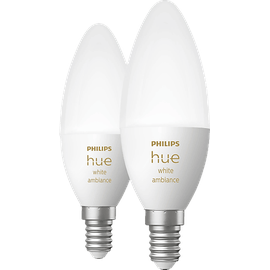 Philips Hue White Ambiance E14 4W, 2er-Pack (929002294404)