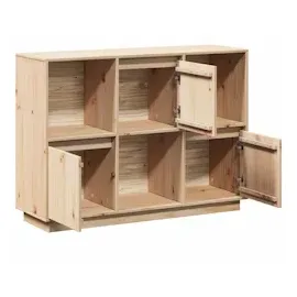 vidaXL Sideboard 110,5x35x80 cm Massivholz Kiefer