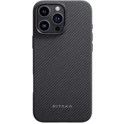 Pitaka MagEZ Case Pro 4 600D for iPhone 16 Pro Black/Grey Twill