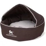 Knuffelwuff Hundehöhle Pumbaa aus Velours braun L