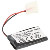AccuCell Akku passend für Garmin Vivosmart 5, Li-Polymer, 3,85V, 117mAh, 0,45Wh, ohne Werkzeug