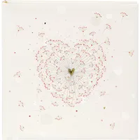 Goldbuch Golden Heart 30x31 60 weiße Seiten Hochzeit 08062