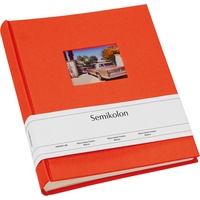 Semikolon Fotoalbum, Orange 80 Blätter Hardcover-Bindung