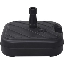 vidaXL Sonnenschirmständer Sand/Wasser 24 L Schwarz