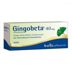 Gingobeta 40 mg Filmtabletten
