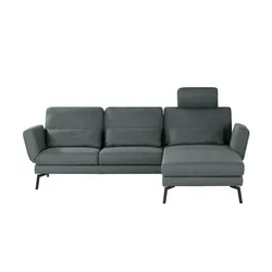 Ecksofa mit Funktion  Twister ¦ grau ¦ Maße (cm): B: 275 H: 93 T: 191.0