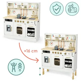 Mamabrum XXL-Holzküche für Kinder – mit LED, Zubehör & interaktiven Elementen