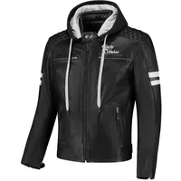 Rusty Stitches Super Jari V2 Lederjacke Schwarz/Weiß 8XL