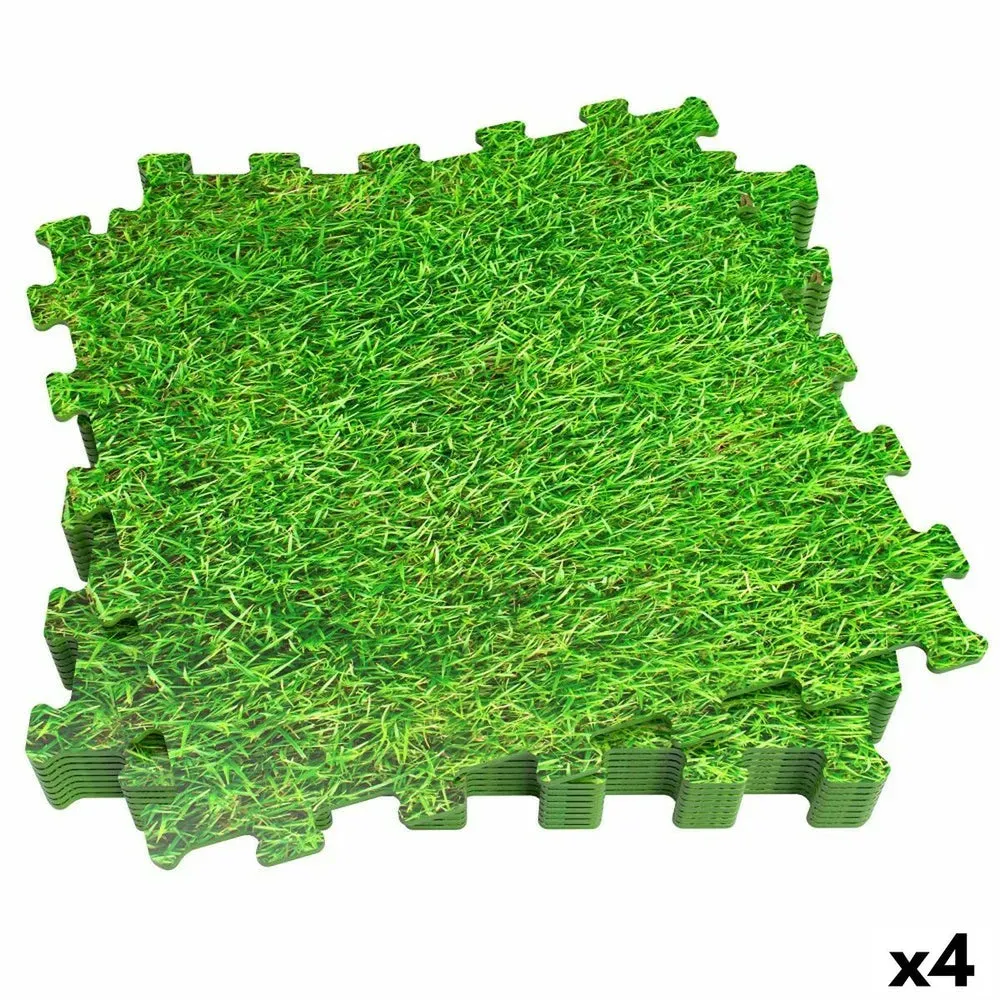 Kinderpuzzle Aktive Rasen, 8 Stücke, Moosgummi, 50 x 50 cm, 4 Sets