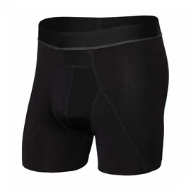 SAXX Underwear Light Compression Mesh Boxershorts - Blackout - L