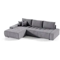 Fun Möbel Ecksofa Sofa mit Schlaffunktion VOGAR Stoff Aston