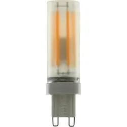 SEGULA LED-Leuchtmittel "LED G9 Stift 4,5W 2200K matt", G (A-G), silber (matt), L:70cm Ø:2cm, Leuchtmittel, LED G9 Stift 4,5W 2200K matt, CRI 90, dimmbar