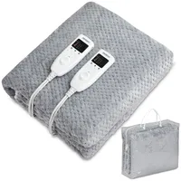 monzana Wärmeunterbett 140 x 160 cm grau