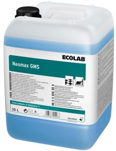 ECOLAB Neomax GMS Automatenreiniger, Vermeidet den unerwünschten Vergrauungseffekt von Fußböden, 10 l - Kanister