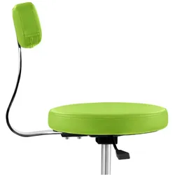 physa Rollhocker mit Lehne - 445- 580 mm - 150 kg - Grün