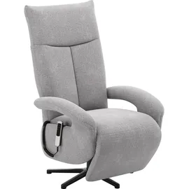 sit&more TV-Sessel Emely Polyester 74 x 112 x 82 cm Grau elektrisch, drehbar
