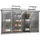Gfp Adena Anlehngewächshaus Aluminium Grau Blankglas 0 mm 2,26 m2