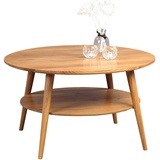 m2 Couchtisch 247222 Stella Massivholz Wildeiche 80 x 45 cm