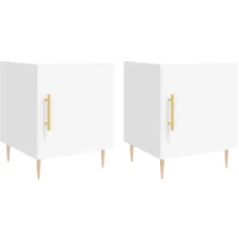 vidaXL Nachtschrank 40 x 40 x 50 cm Weiß