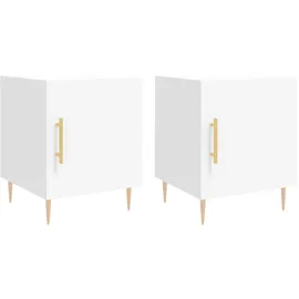 vidaXL Nachtschrank 40 x 40 x 50 cm Weiß