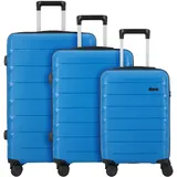 d & n Travel Line 4100 Koffer-Set 3-tlg. blau