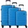 d & n Travel Line 4100 Koffer-Set 3-tlg. blau