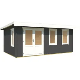 Lasita Maja Gartenhaus Baruda 5 x 3,5 m Grau