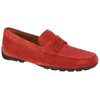 GEOX KOSMOPOLIS - Grip Herrenschuhe - bequeme Slipper - Halbschuhe rot NEU - Rot - 46