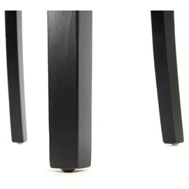 Mendler 6er-Set Esszimmerstuhl Chesterfield II, Stuhl Küchenstuhl, Nieten ~ Kunstleder, creme, dunkle Beine