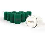 flexvit Mini Fitnessband, 10er-Set, mittel - Team-Paket (10) fitness (Grün)