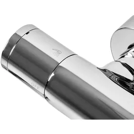 PaulGurkes Duschsystem Thermostat Aufputz 30cm Regendusche XXL Schwenkbar Set