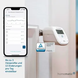 eQ-3 Homematic IP Smart Home Starter Set Heizen – Basic, Digitale Steuerung für Heizung mit oder ohne App, Alexa, Google Assistant, einfache Installation, Thermostat, Heizungsthermostat, 160955A0
