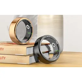 Colmi R02 Smart Ring, überwacht Herzfrequenz, Schlaf & Blutsauerstoff, Schrittzähler, IP68 - Farbe: schwarz - Größe: 10 - Schwarz