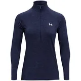 Under Armour Tech 1/2-Zip langarm Sweatshirt Damen 410 midnight navy/cadet/metallic silver M