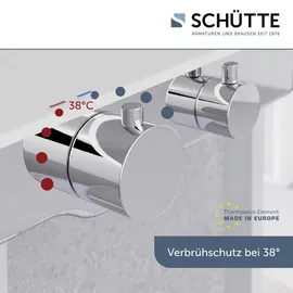 Schütte OCEAN Duschthermostat mit Ablage für 1 Verbraucher Chrom/Weiß 60535
