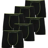 Normani Boxershorts grün / schwarz 4XL 6er Pack