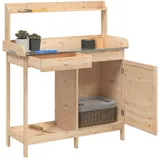 vidaXL Pflanztisch mit Schrank 110,5 x 45 x 124,5 cm
