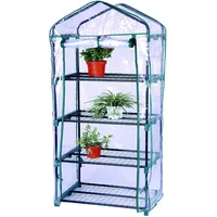 Mojawo Gewächshaus, pvc Folie, 4 Etagen Grün-MMC4303-1