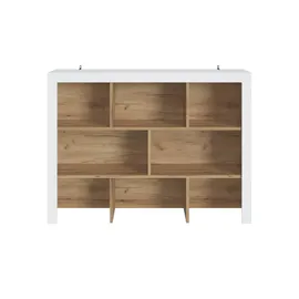 Möbel Kraft Aufsatzregal klein 161 x 119 x 45,0 cm weiß