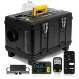 8kW Luft Dieselheizung, 12V/24V DC & 240V AC Diesel Standheizung 0,12–0,45 L/h mit APP & AC Adapter,Automatik-Start-Stopp und Belüftungsfunktion, Tragbare Dieselheizung für LKW, Transporter, Wohnmobil